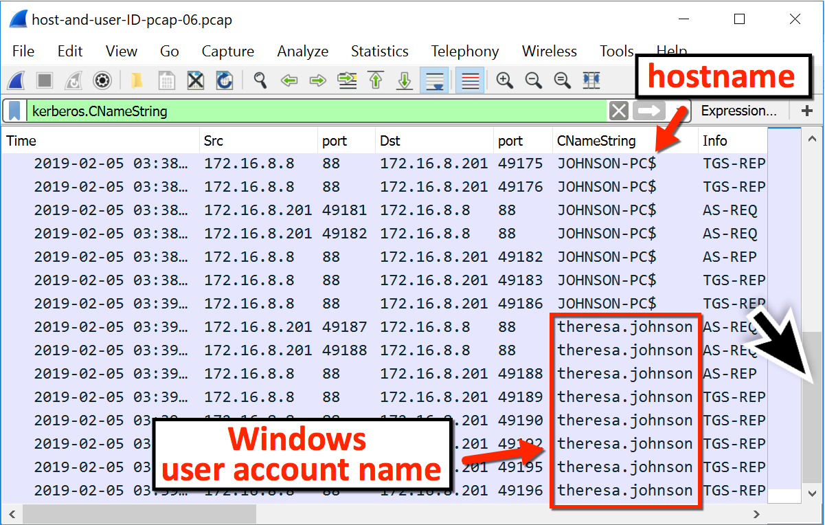 図14：Windowsユーザーアカウント名を探す