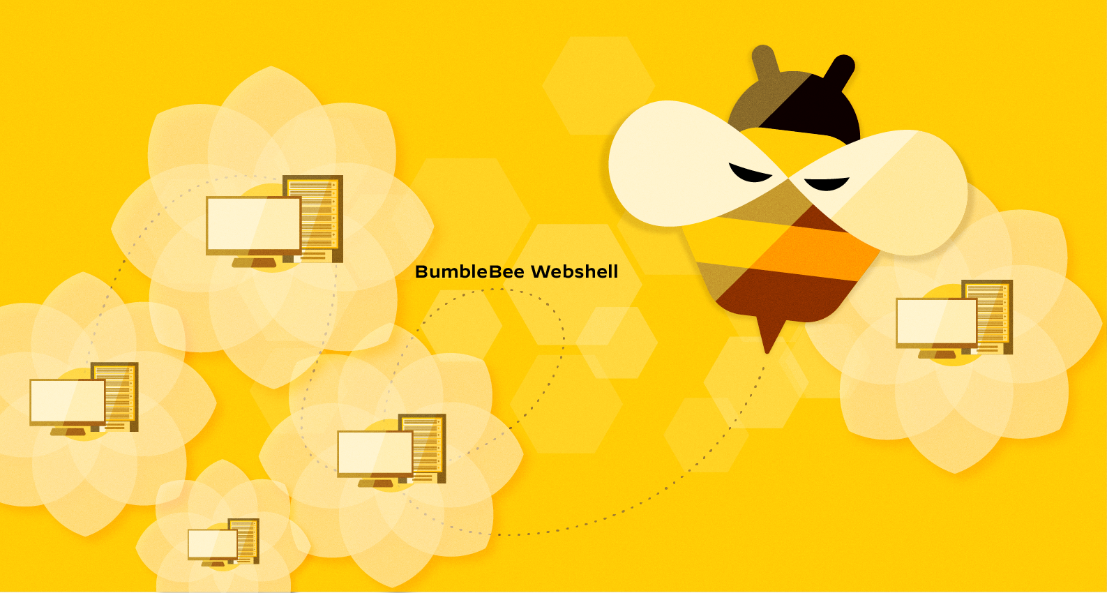 The BumbleBee webshell, conceptually illustrated here, was discovered as part of an investigation of the continued xHunt campaign.
