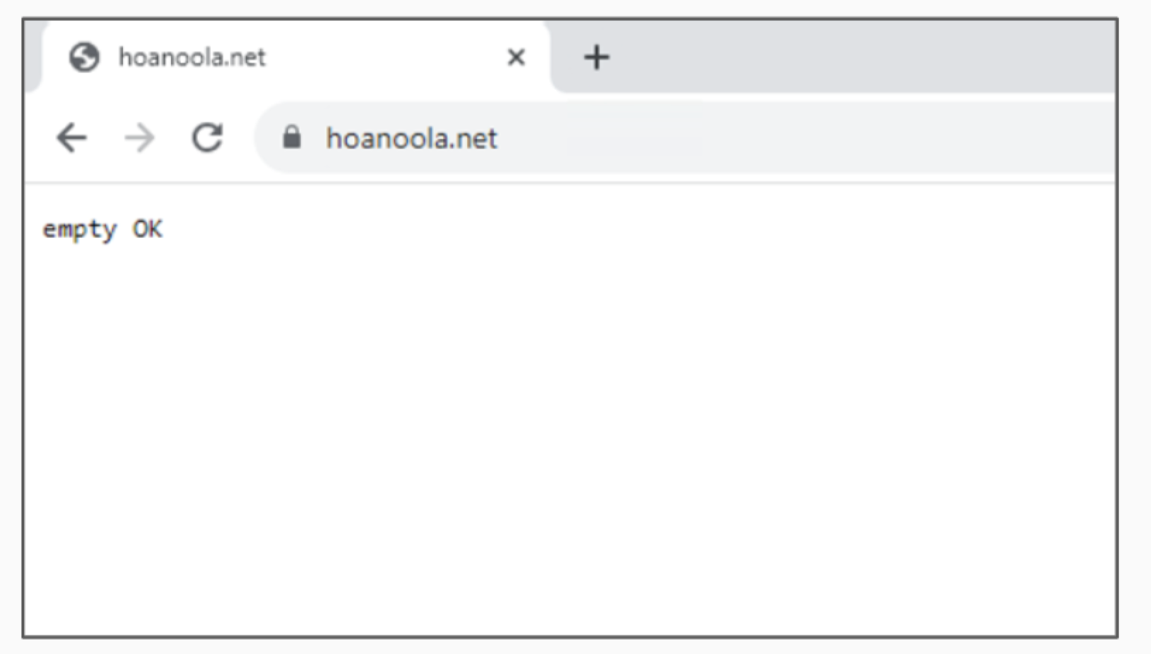 画像 4 は、空白 Web ページのスクリーンショットです。「empty OK」と表示されています。アドレスは hoanoola[.]net です。