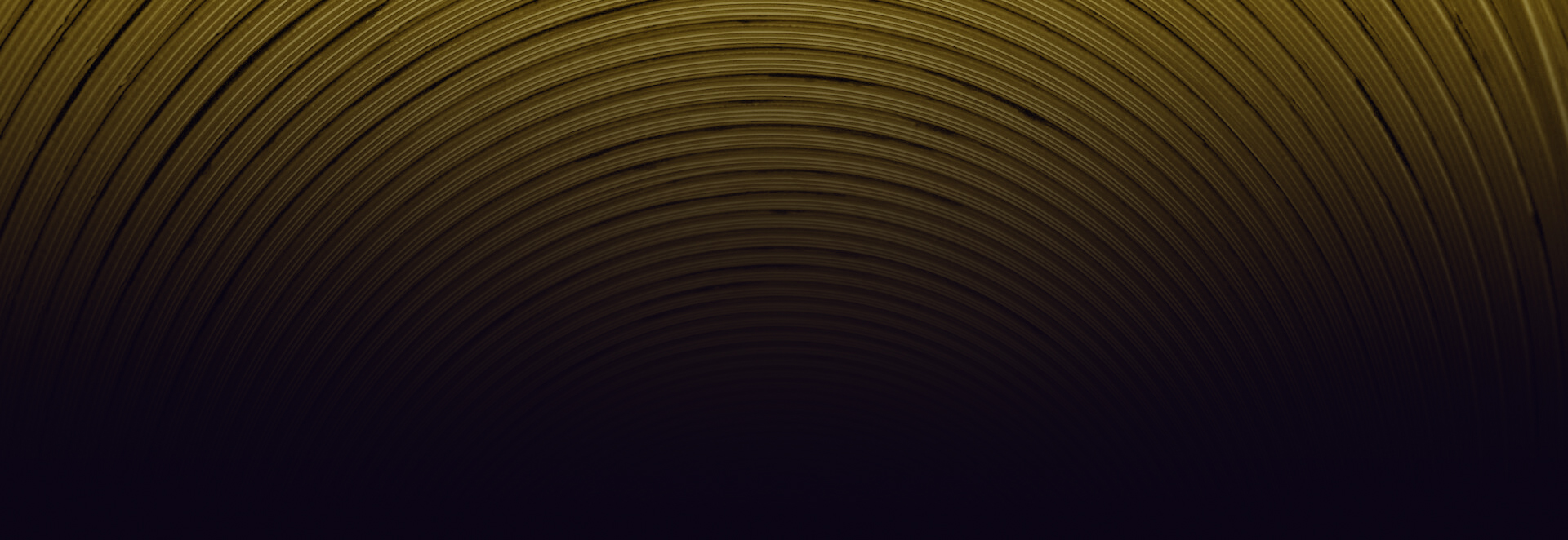 Dark yellow graphic with geometric concentric circles