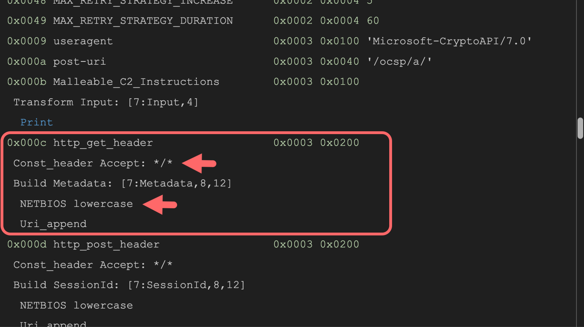 画像 1 は Python スクリプトのスクリーンショットです。赤い矢印はヘッダー セクションを指しています。 